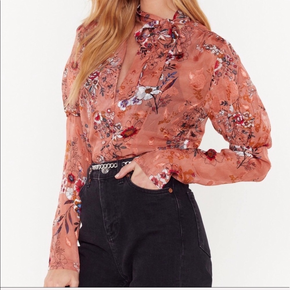 Floral Chiffon Blouse